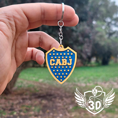 Cinco llaveros Boca Juniors