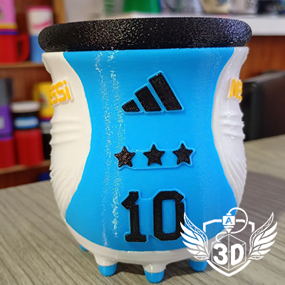 Mate de Messi impreso en 3D